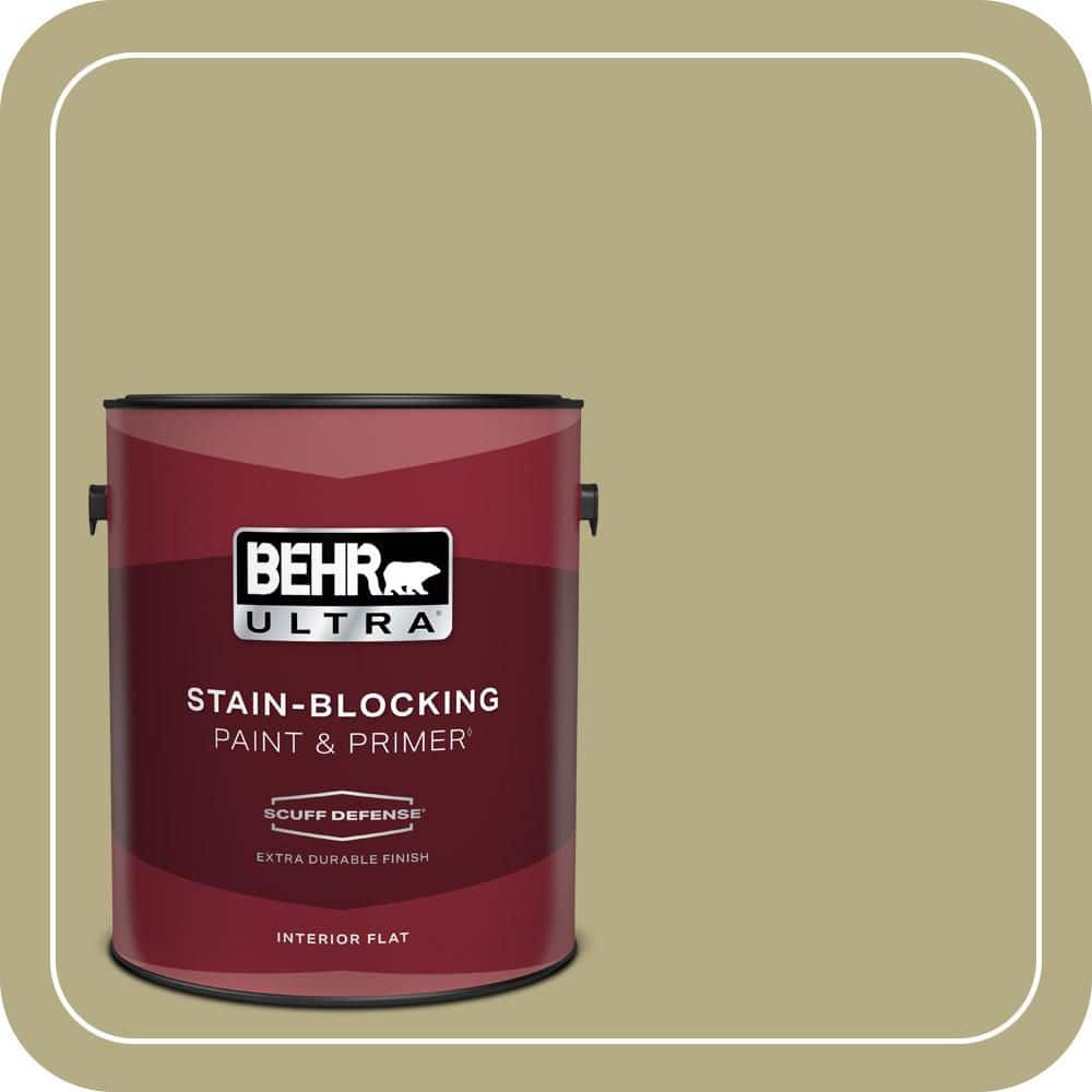 BEHR ULTRA 1 gal. #PPU9-08 Tarragon Tease Extra Durable Flat Interior Paint & Primer