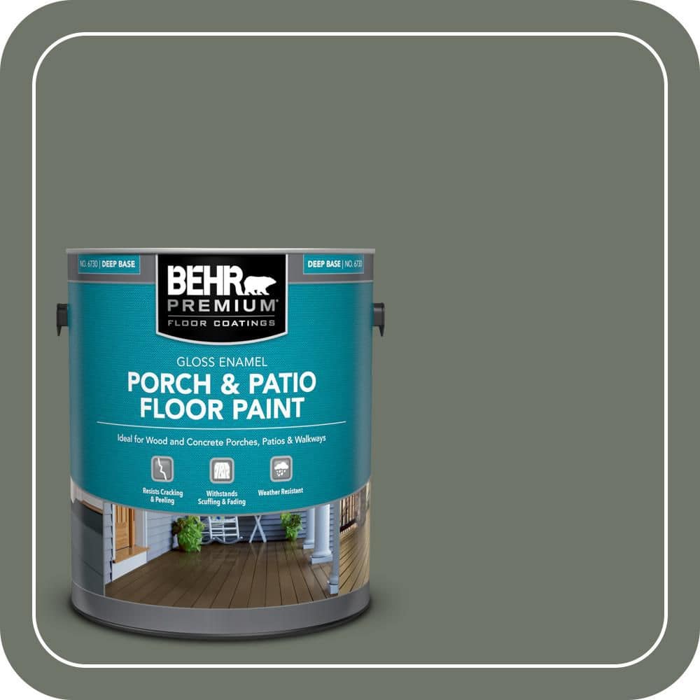 BEHR PREMIUM 1 gal. #BXC-72 Evergreen Trail Gloss Enamel Interior/Exterior Porch and Patio Floor Paint