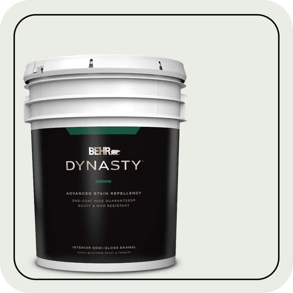 BEHR DYNASTY 5 gal. #PPU25-12 Minimalistic Semi-Gloss Enamel Interior Stain-Blocking Paint & Primer