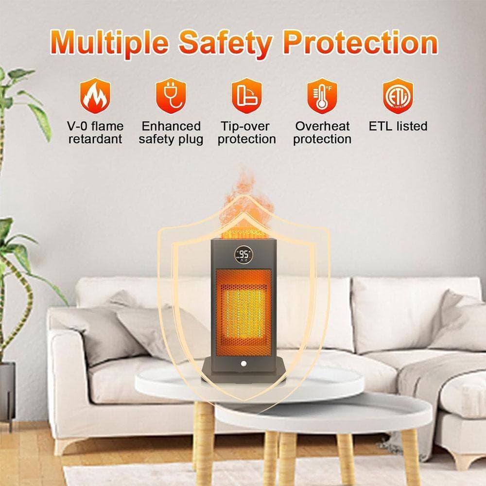 Ahfiwaso 750-1500-Watt 3 in. 1-Electric Convection Oscillating Space Ceramic Heater Humidifier Thermostat D Ambiance Obsidian (2)
