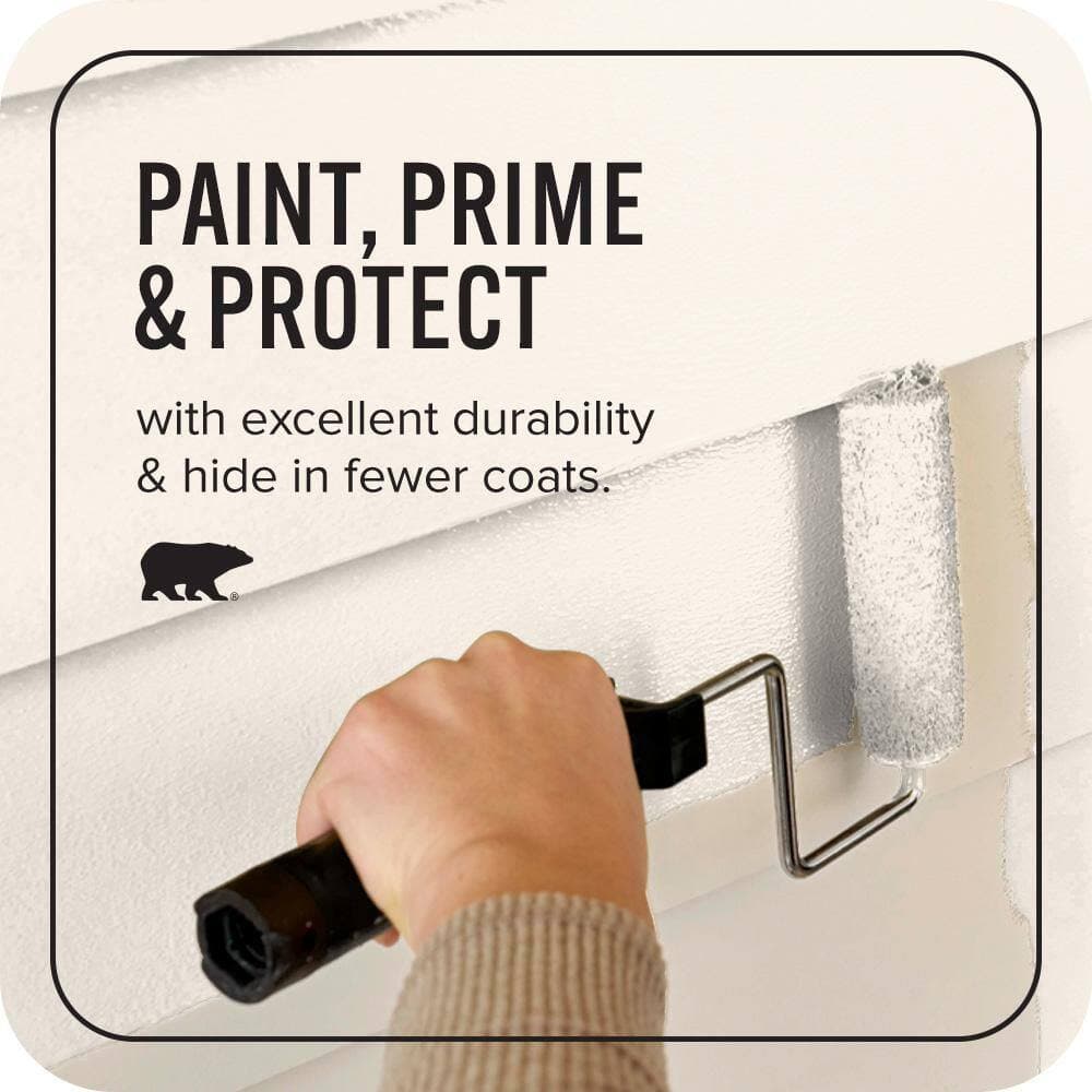 BEHR ULTRA 1 qt. #W-D-100 China Cup Satin Enamel Exterior Paint & Primer (3)