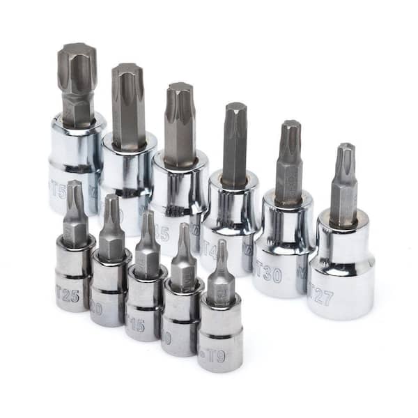 Husky 1/4 and 3/8 in. Drive Torx Bit Socket Set (11-Piece) (2)