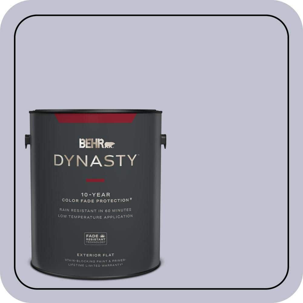 BEHR DYNASTY 1 gal. #S550-2 Powder Lilac Flat Exterior Stain-Blocking Paint & Primer