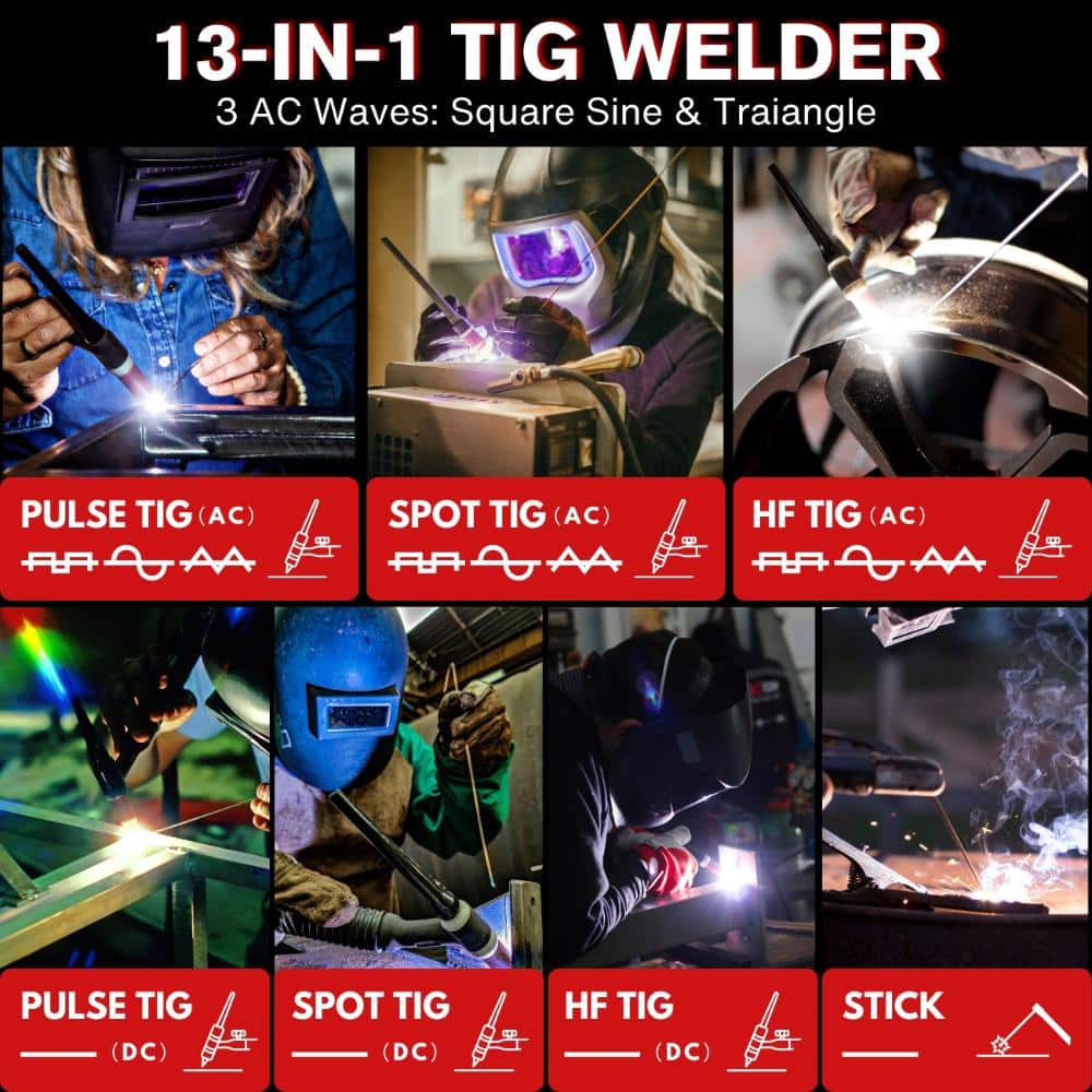 LOTOS 220-Amp AC/DC TIG Welder Digital 13-in-1 Multi-Process Stick Welding Machine (3)