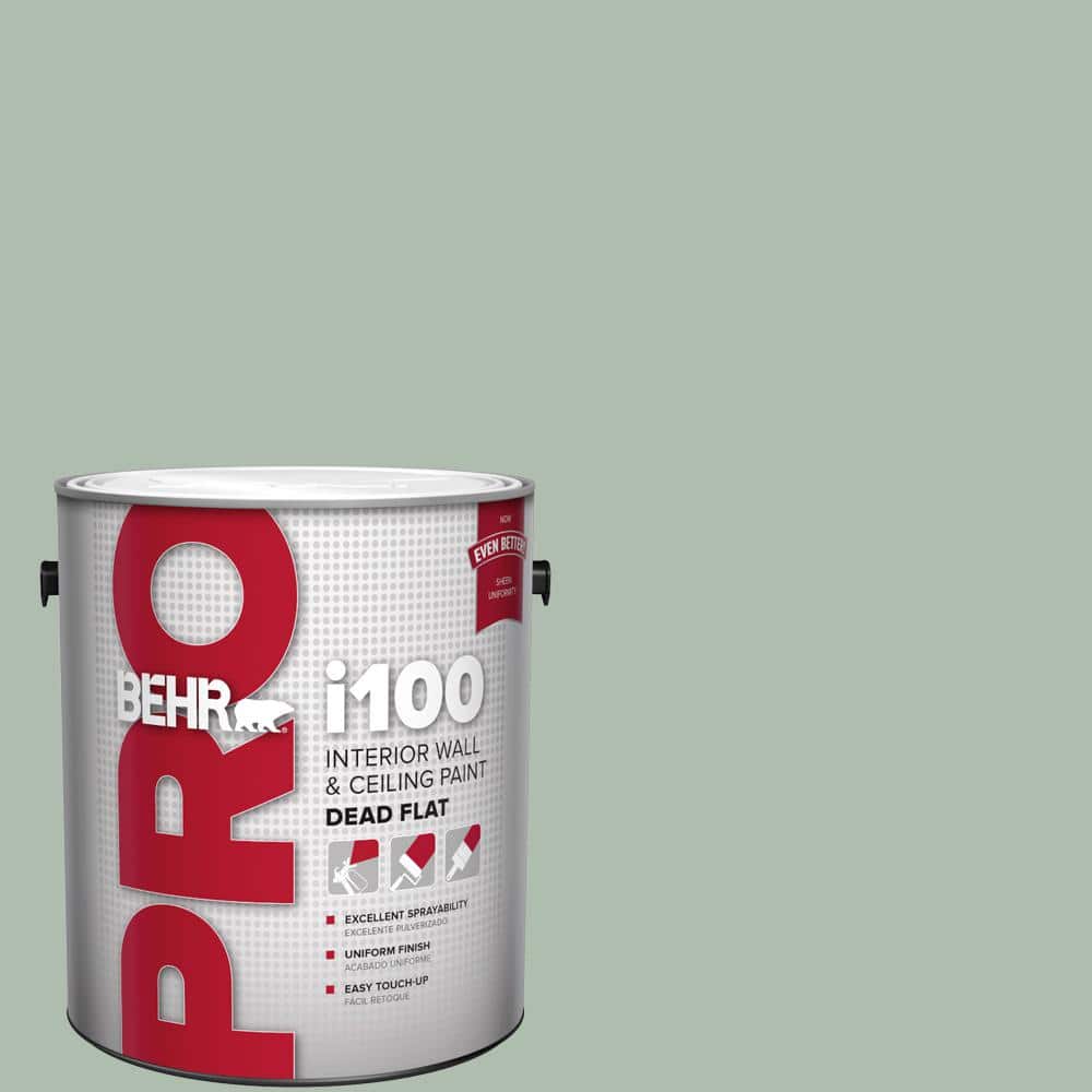 BEHR PRO 1 gal. #450E-3 Southern Breeze Dead Flat Interior Paint