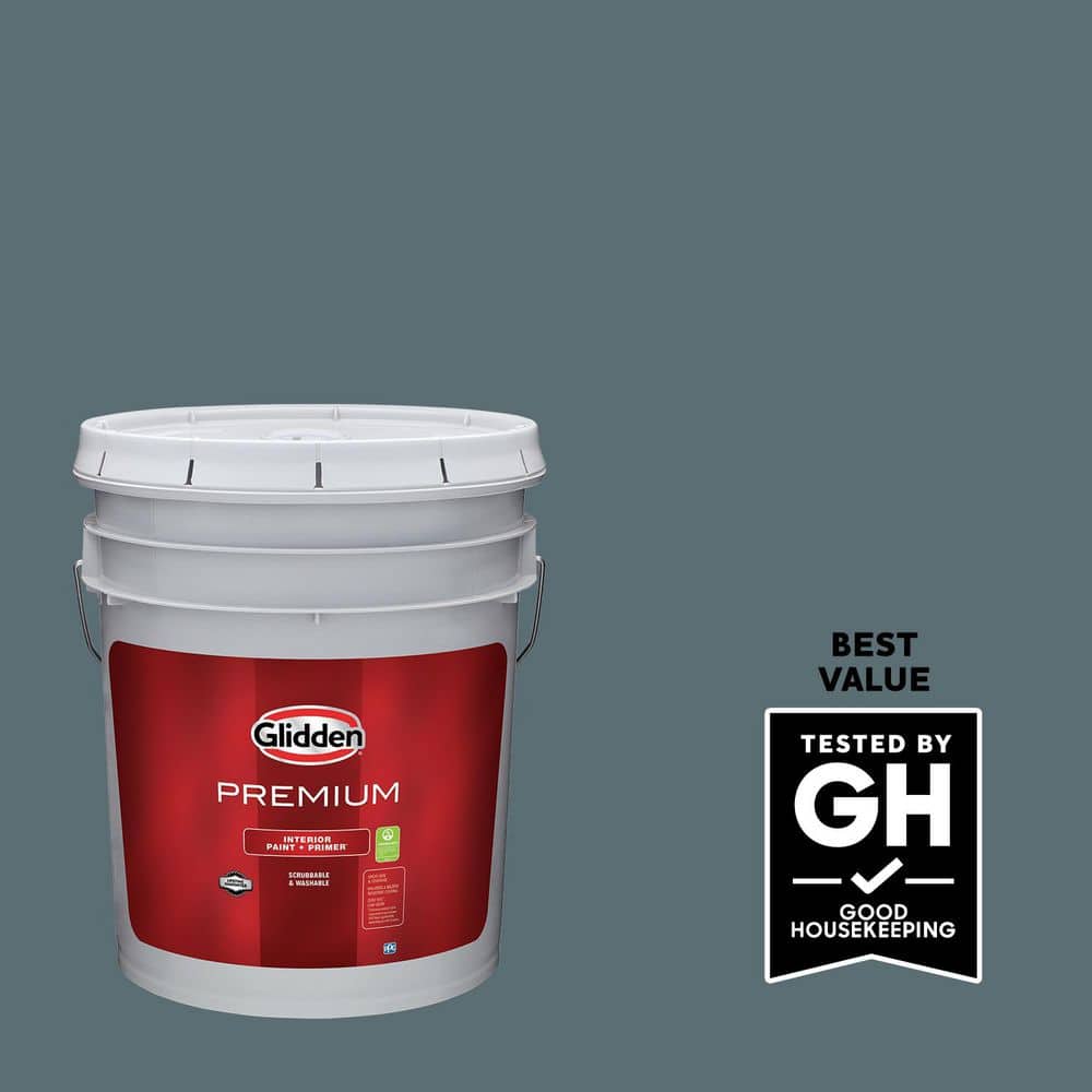Glidden Premium 5 gal. PPG1035-6 Superstition Eggshell Interior Latex Paint