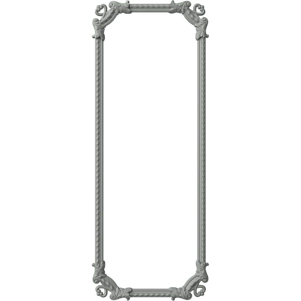 Ekena Millwork 28 in. W x 72 in. H Unfinished Polyurethane Devon Rope Panel Moulding Kit (Single Panel) (1)