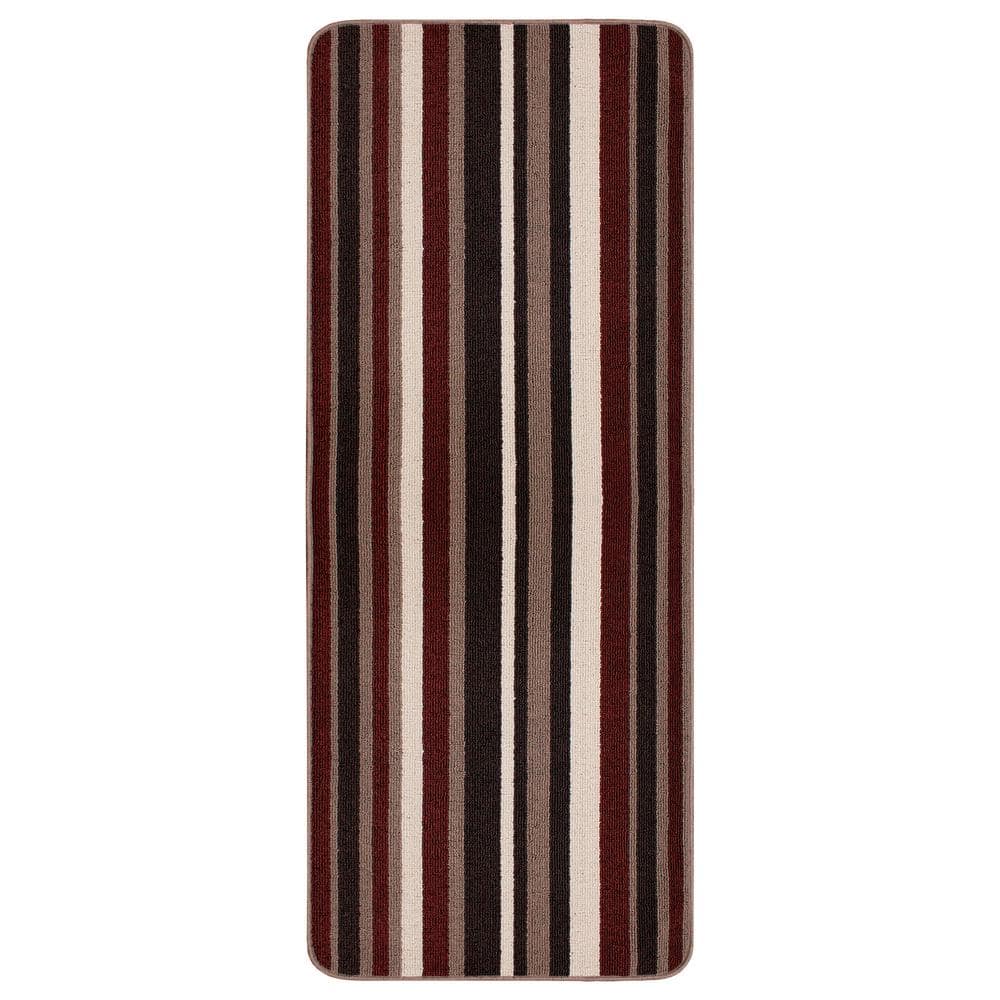 TrafficMaster Sonoma Cabernet Braided Brown 30 in. x 48 in. Non-Slip Indoor Area Rug (2)
