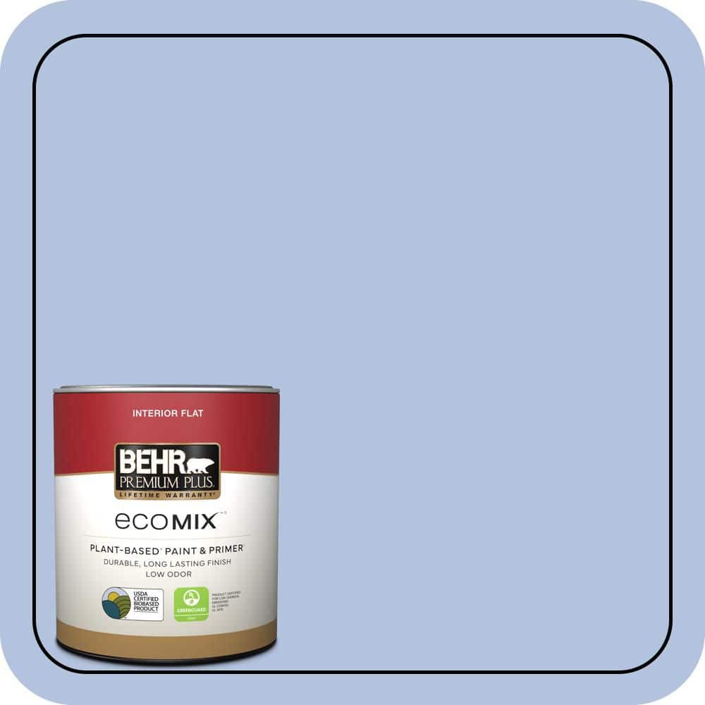 BEHR PREMIUM PLUS 1 qt. #M540-3 Eternal Elegance Flat EcoMix Plant-Based Interior Paint & Primer (1)