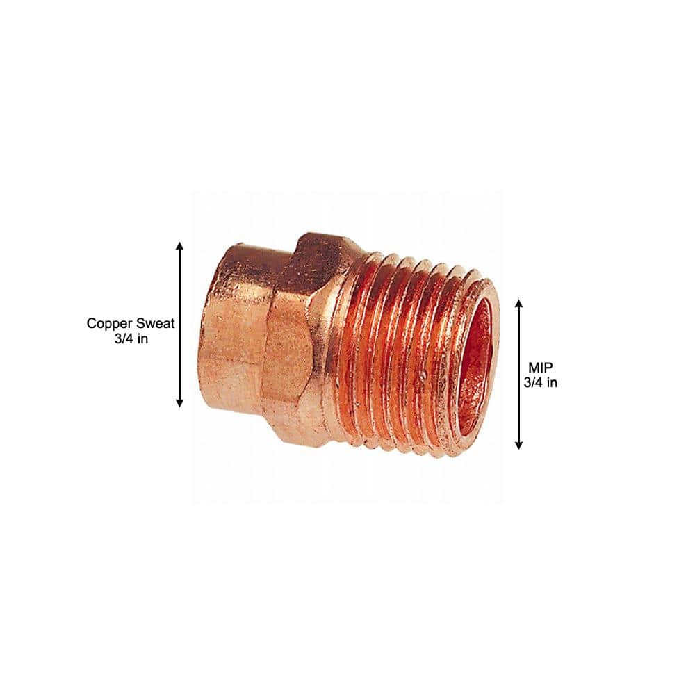 Everbilt 3/4 in. Copper Cup x MPT Adapter (10-Pack) (3)
