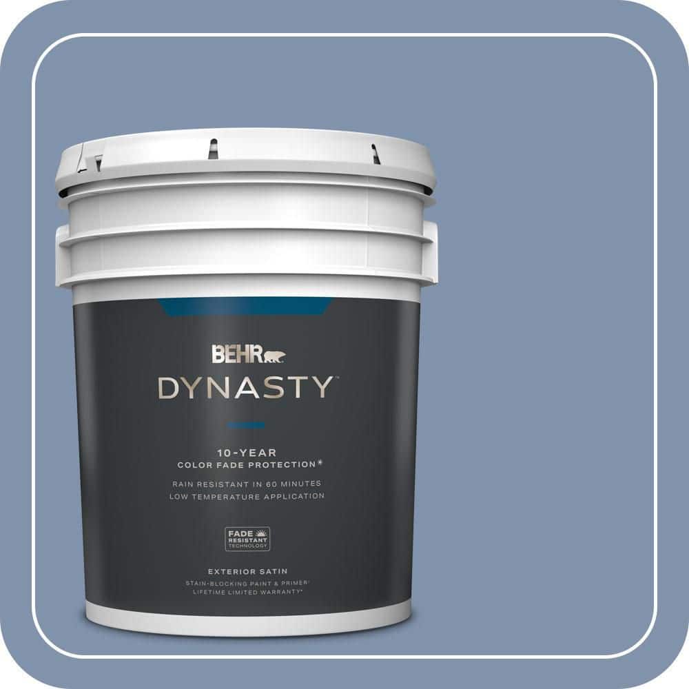 BEHR DYNASTY 5 gal. #T16-13 Stratus Satin Enamel Exterior Stain-Blocking Paint & Primer