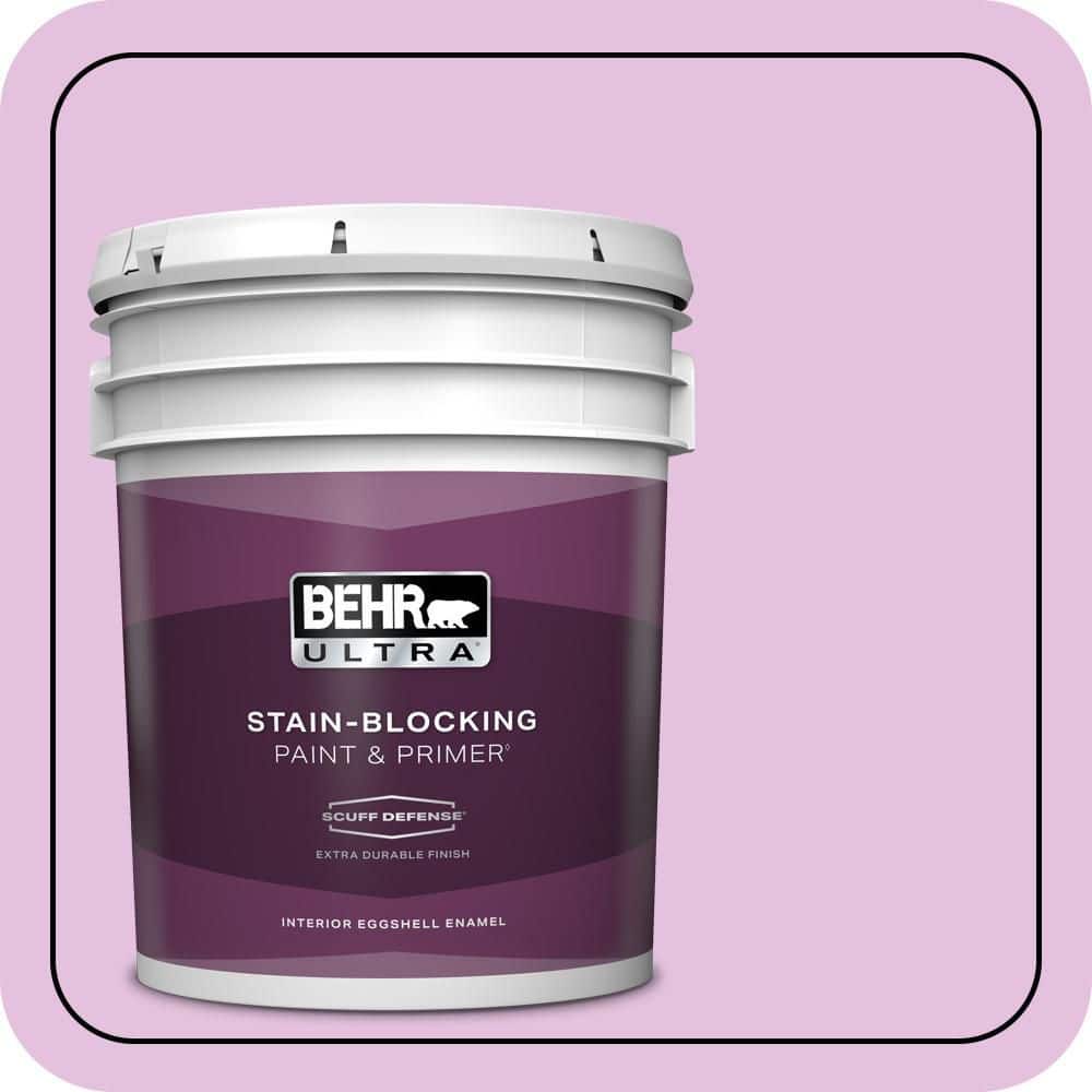 BEHR ULTRA 5 gal. #P110-2 Girl Talk Extra Durable Eggshell Enamel Interior Paint & Primer