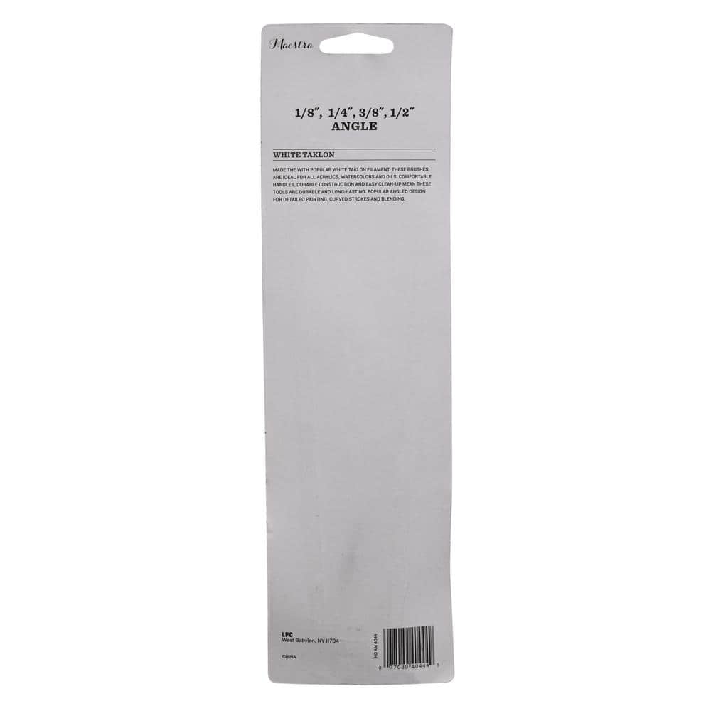 PRIVATE BRAND UNBRANDED 4-Piece Angled Artist Paint Brush Set (3)