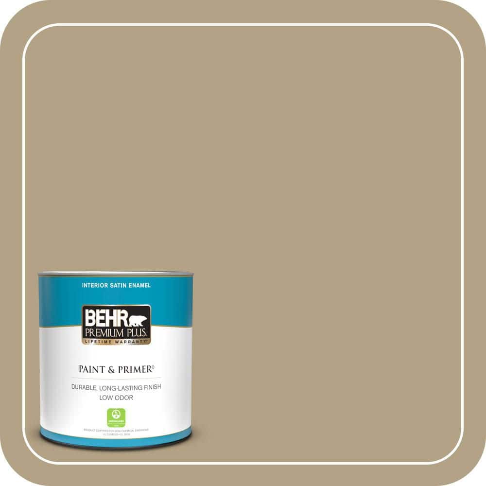 BEHR PREMIUM PLUS #PPU8-07 Chamois Tan Enamel Low Odor & Primer (1)