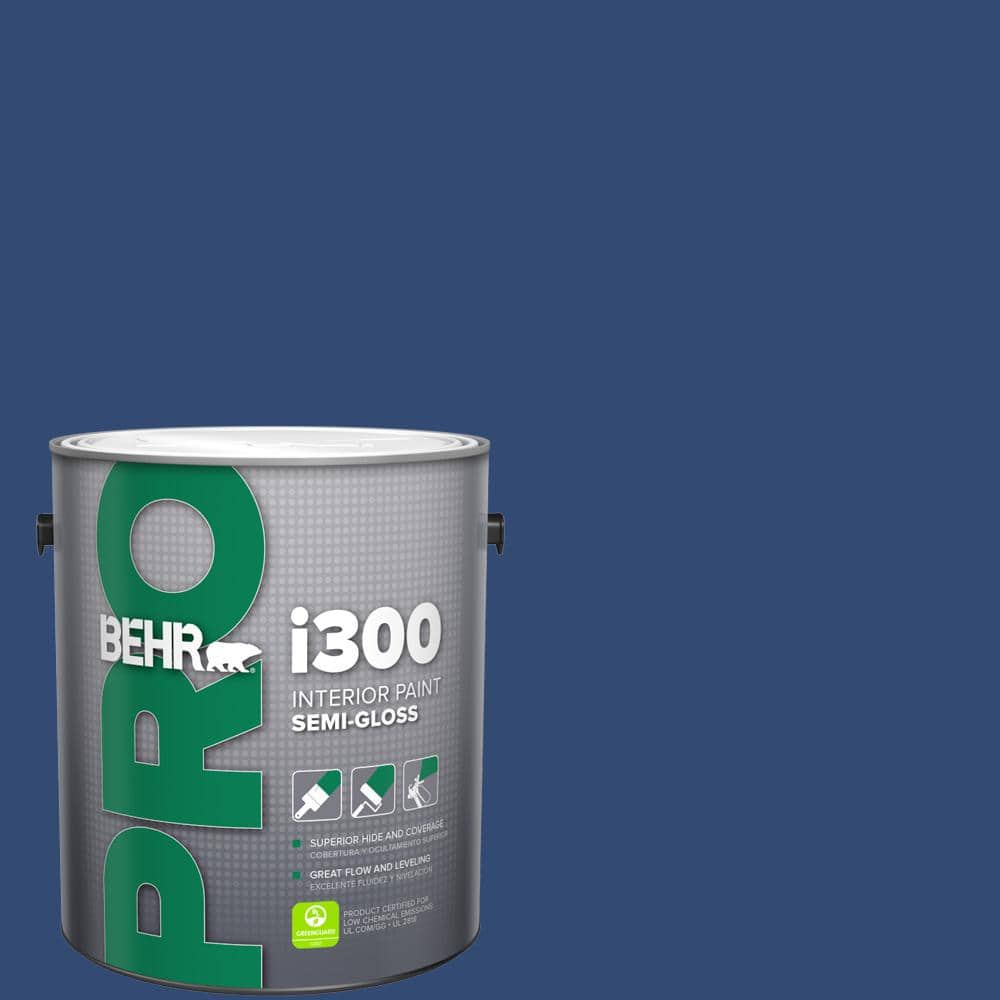 BEHR PRO 1 gal. #S-H-580 Navy Blue Semi-Gloss Interior Paint