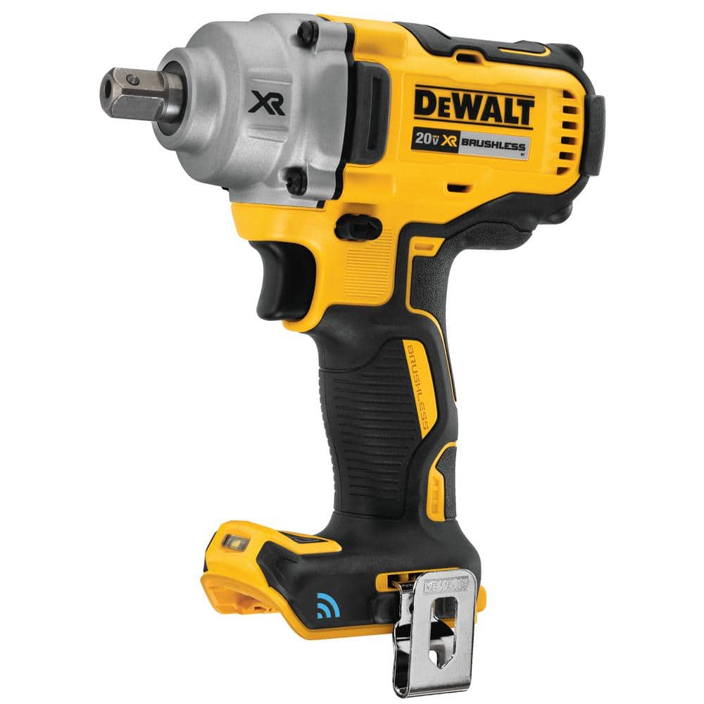 DEWALT 20V MAX XR Cordless Brushless 1/2 in. Mid-Range Impact Wrench with Detent Pin Anvil and Tool Connect (Tool Only) (1)