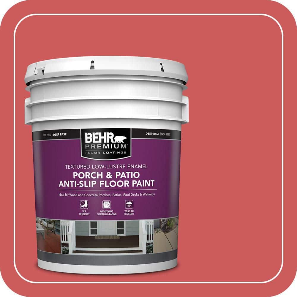 BEHR PREMIUM 5 gal. #P160-5 Pinkadelic Textured Low-Lustre Enamel Interior/Exterior Porch and Patio Anti-Slip Floor Paint