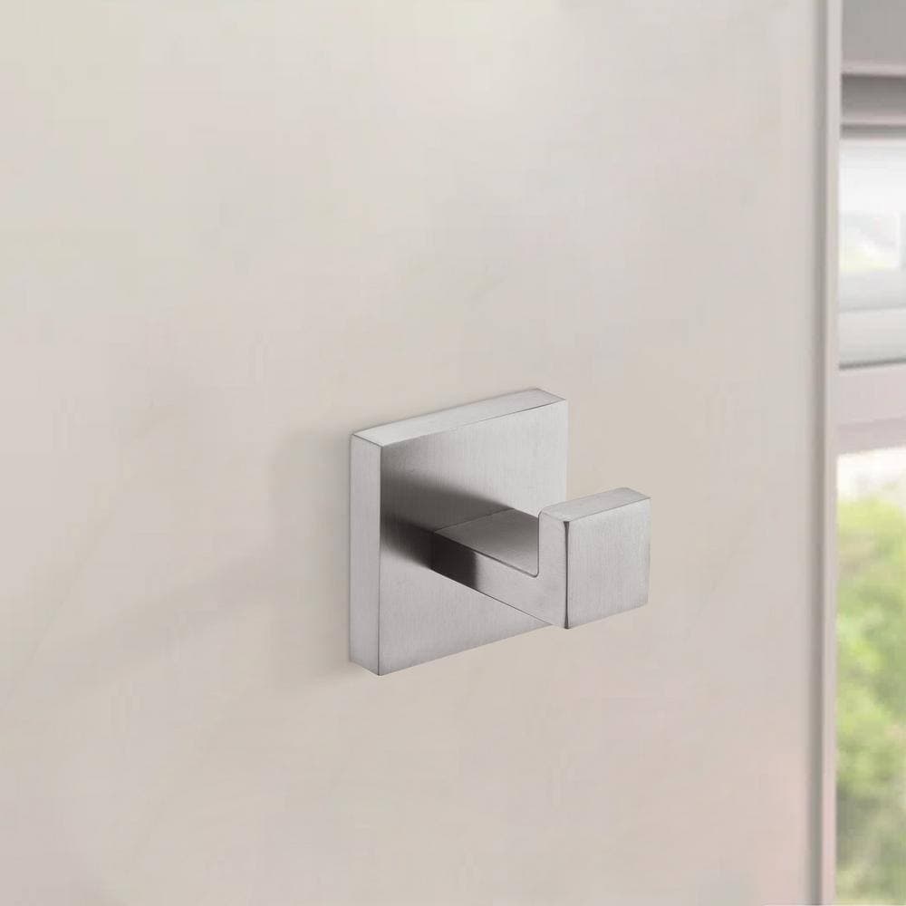 Flynama 2-Piece Bath Hardware Set with Mounting Hardware in Brushed Nickel (2)