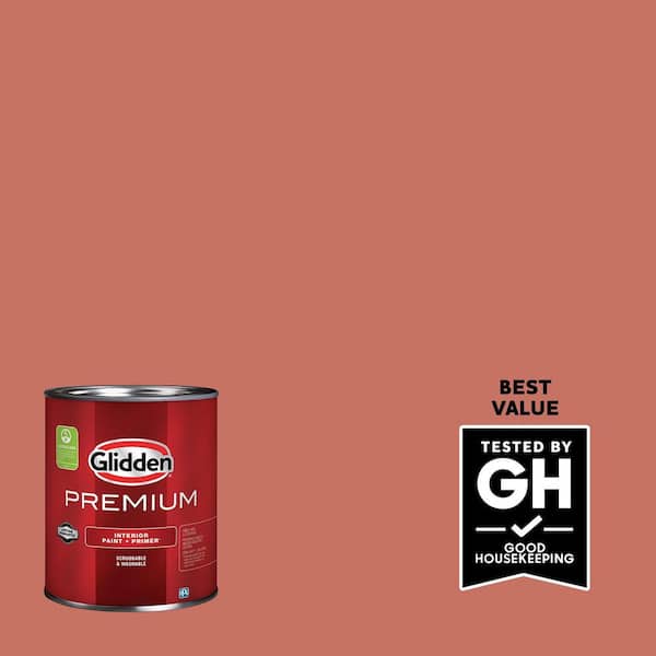 Glidden Premium 1 qt. PPG1064-6 Sahara Sun Eggshell Interior Paint (2)