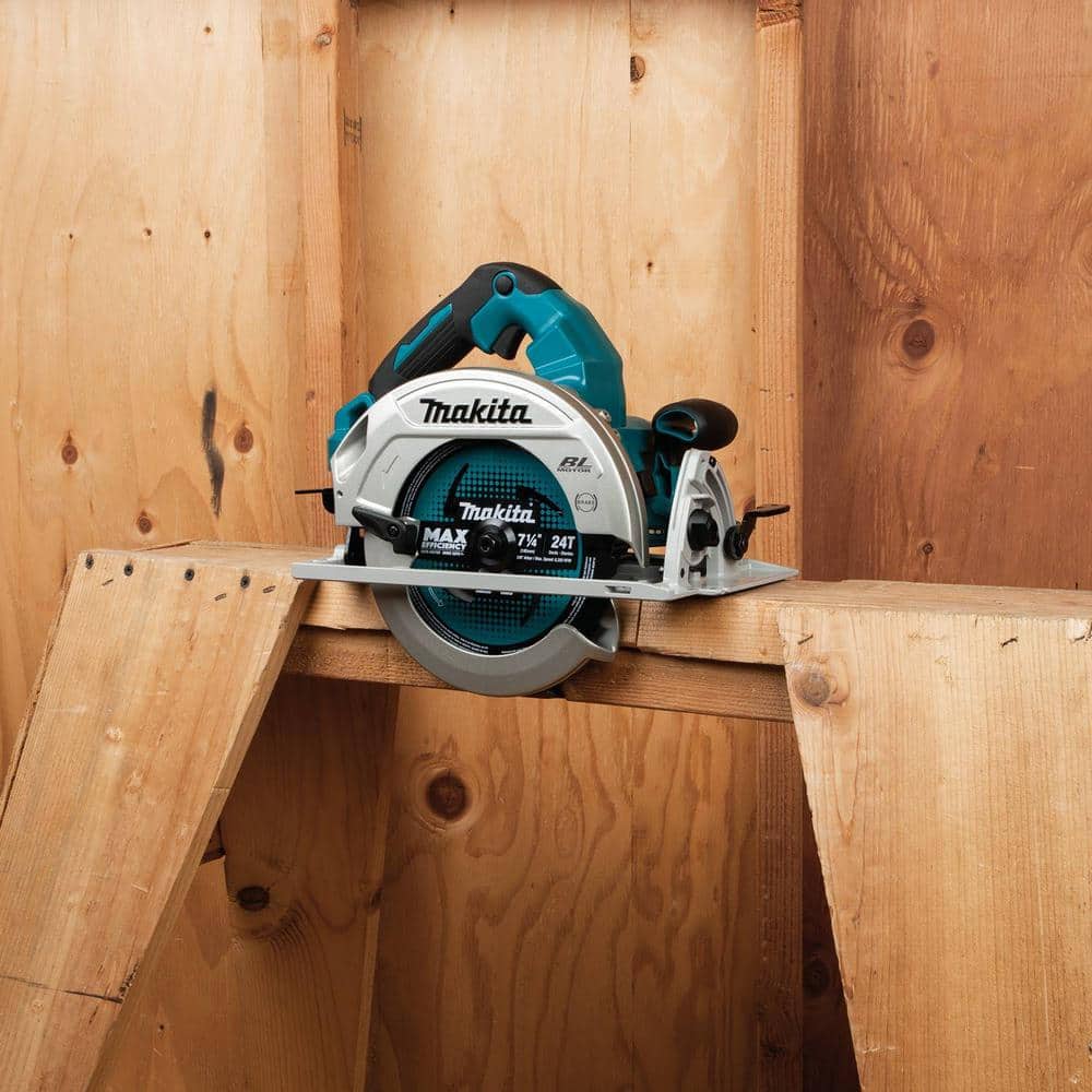 Makita 18V X2 LXT (36V) Brushless Cordless 7.25 in. Circular Saw (Tool-Only) w/7.25 in. Carbide-Tipped Saw Blade (4)