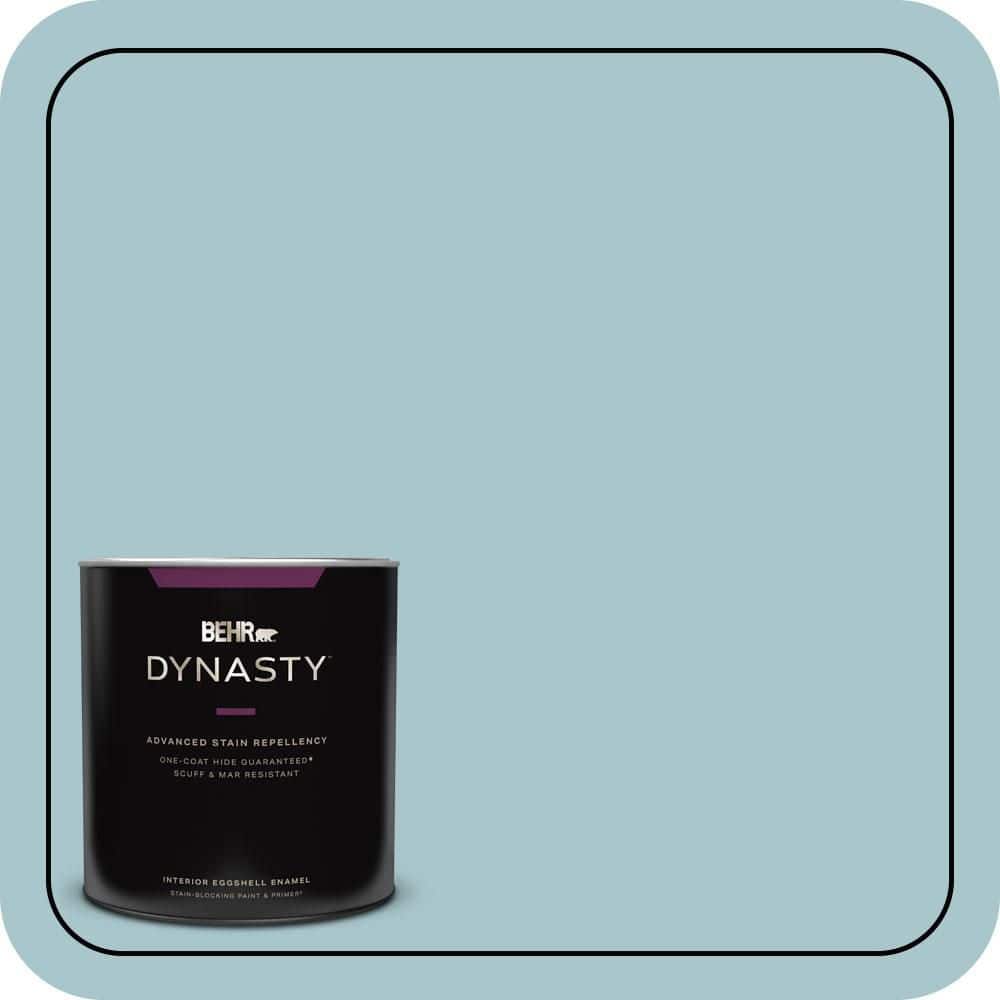 BEHR DYNASTY 1 qt. #S450-3 Spring Storm One-Coat Hide Eggshell Enamel Interior Stain-Blocking Paint & Primer