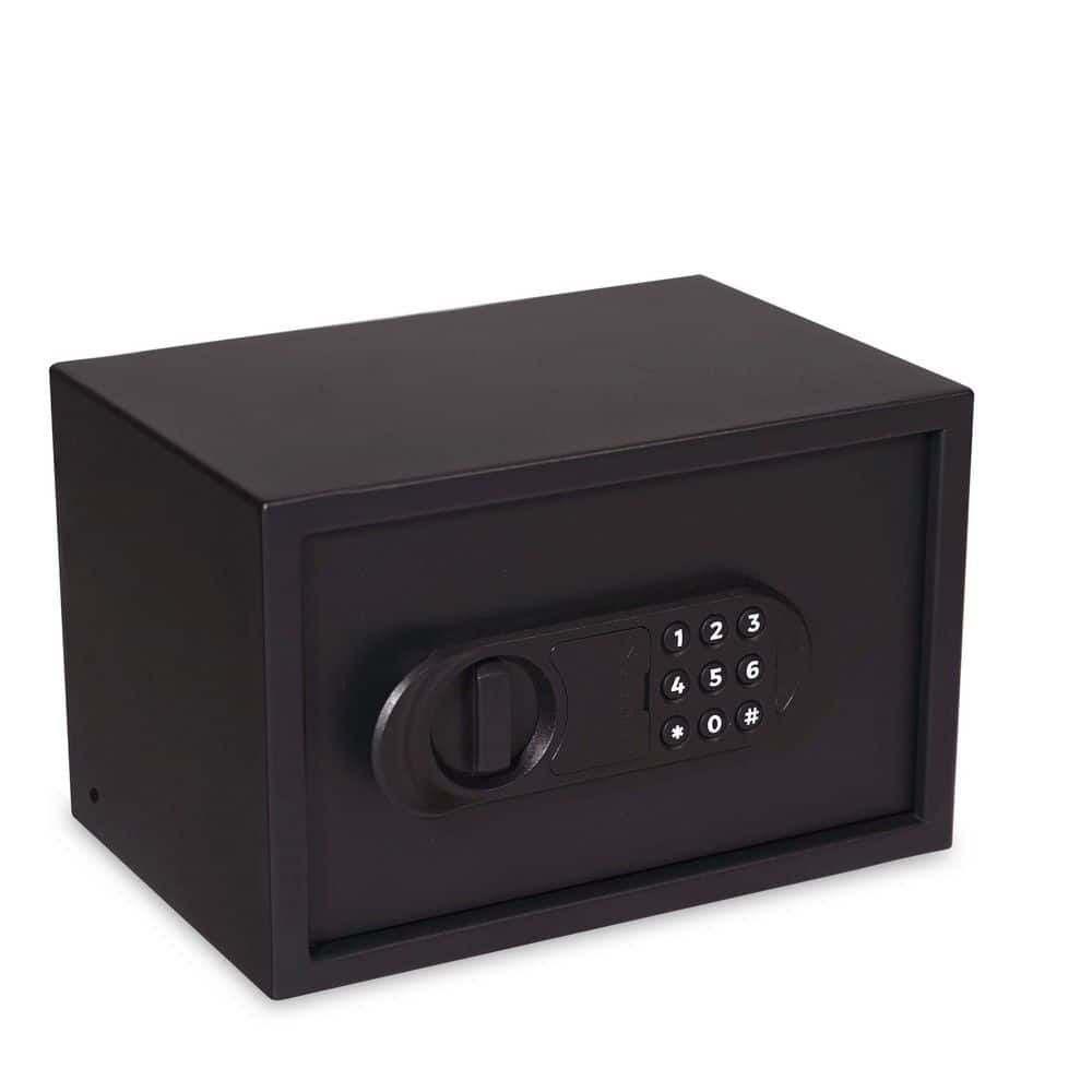 SANCTUARY Home and Office 0.36 cu. ft. Cube Security Vault with Electronic Lock, Matte Black (3)