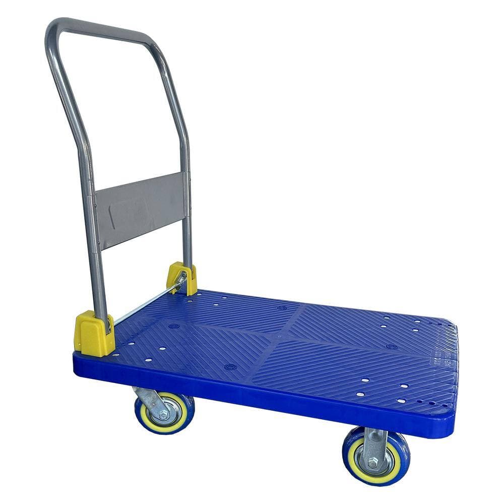 Tidoin 1320 lbs. Foldable Platform Push Hand Truck Industrial Use Cart (3)