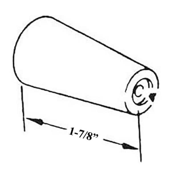Barton Kramer 1-7/8 in. Sliding Glass Door Rubber Bumper (2)