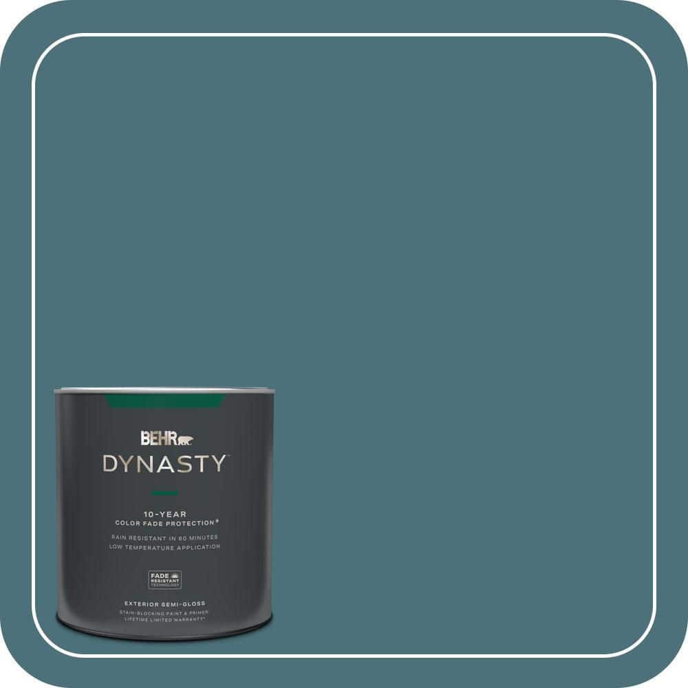 BEHR DYNASTY 1 qt. #S450-6A River Rapids Semi-Gloss Exterior Stain-Blocking Paint and Primer