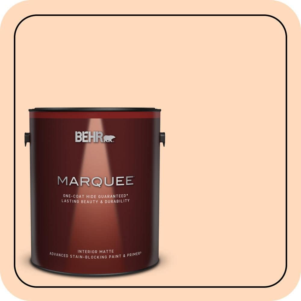 BEHR MARQUEE 1 gal. #P210-2 Citrus Delight Matte Interior Paint & Primer