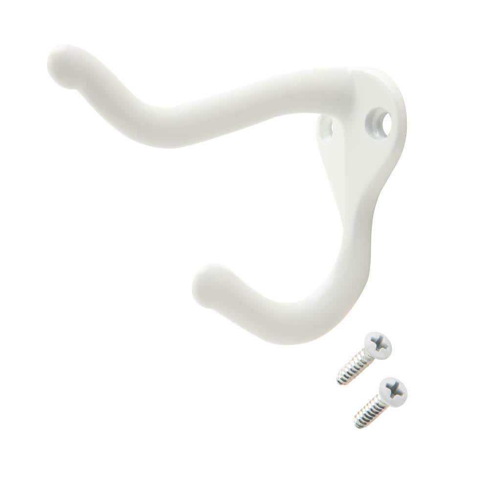 Everbilt White Coat and Hat Hook (1)