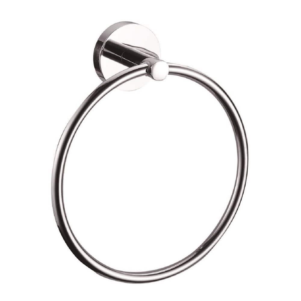 Design House GRAZ Park Towel Ring in Polished Chrome