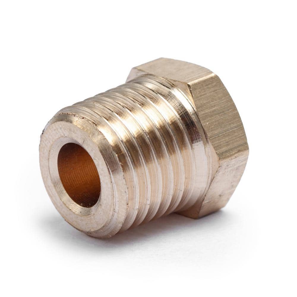 LTWFITTING 1/4 in. MIP Brass Pipe Hex Head Plug Fitting (2)