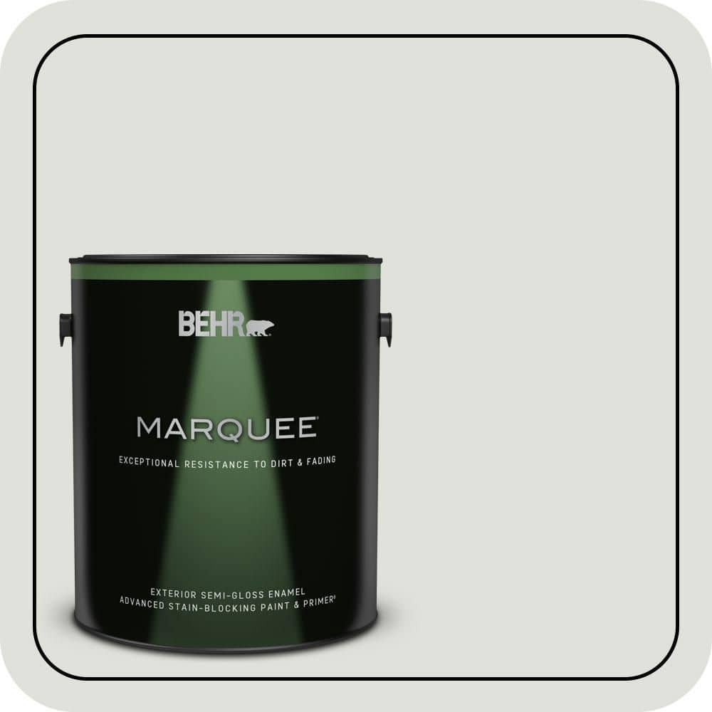 BEHR MARQUEE 1 gal. #MQ3-45 Looking Glass Semi-Gloss Enamel Exterior Paint & Primer