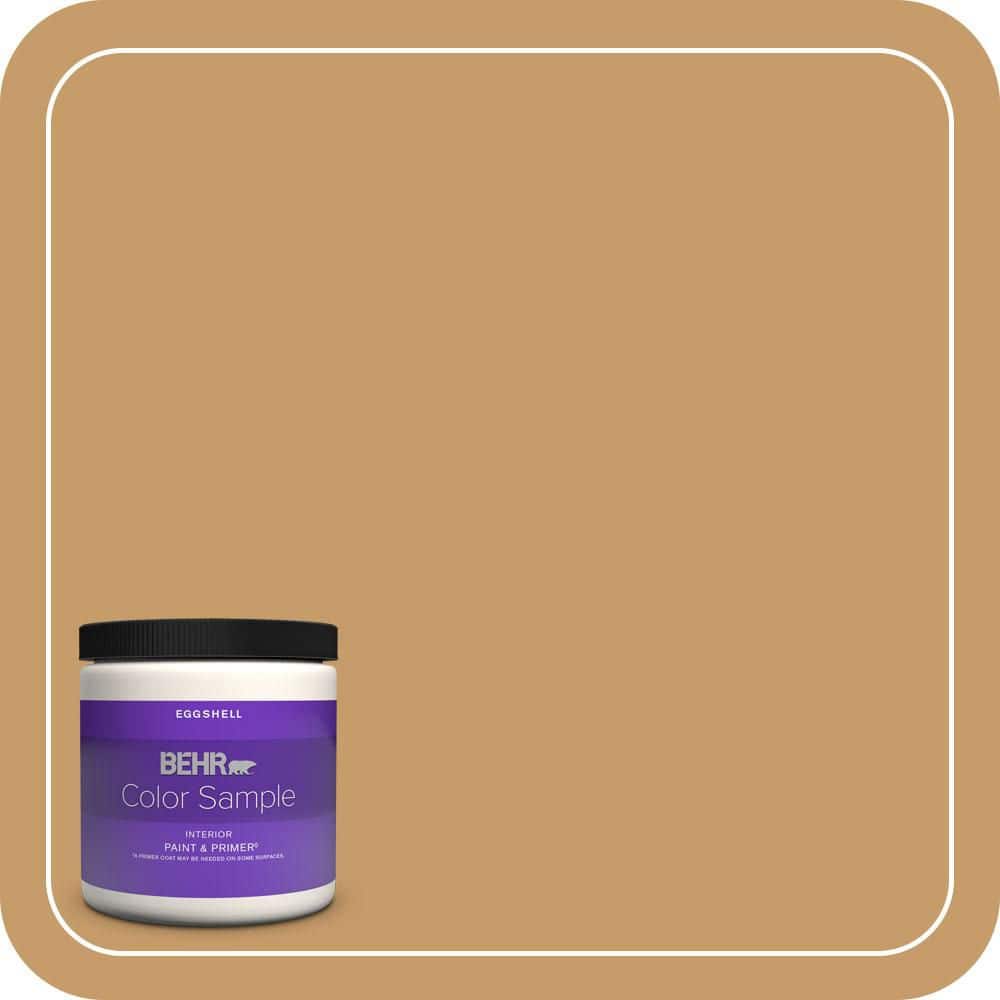 BEHR PREMIUM PLUS 8 oz. #S290-5 Amber Autumn Eggshell Enamel Interior Paint & Primer Color Sample