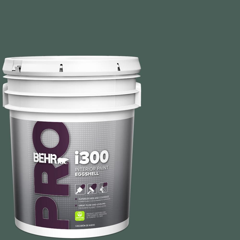 BEHR PRO 5 gal. #ICC-86 New Hunter Eggshell Interior Paint