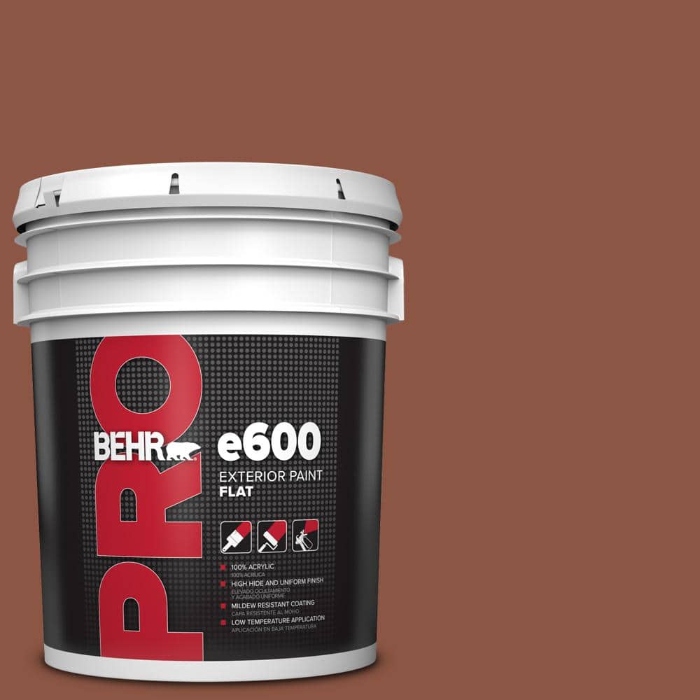BEHR PRO 5 gal. #S180-7 True Copper Flat Exterior Paint