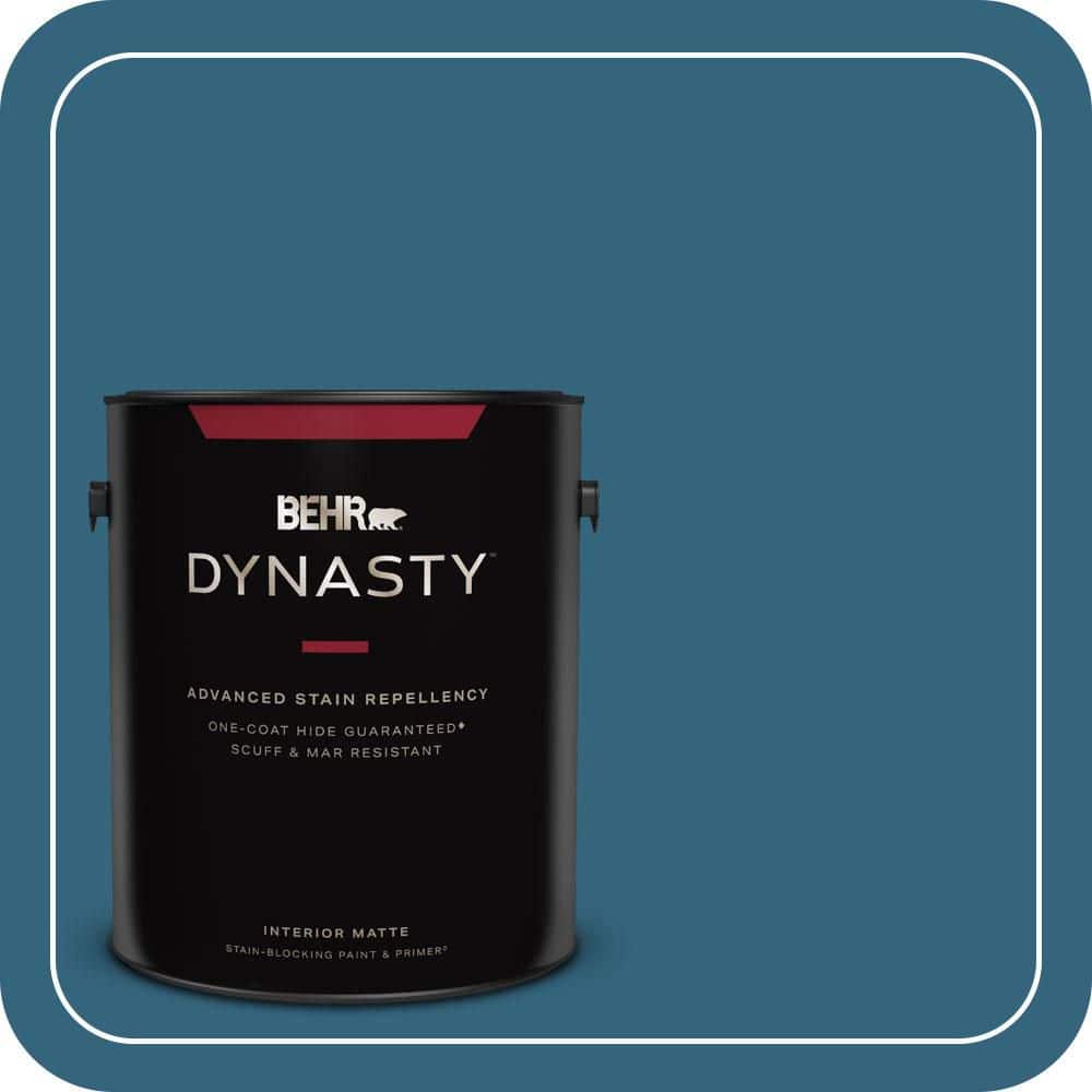 BEHR DYNASTY 1 gal. #550D-7 Southern Evening Matte Interior Stain-Blocking Paint & Primer
