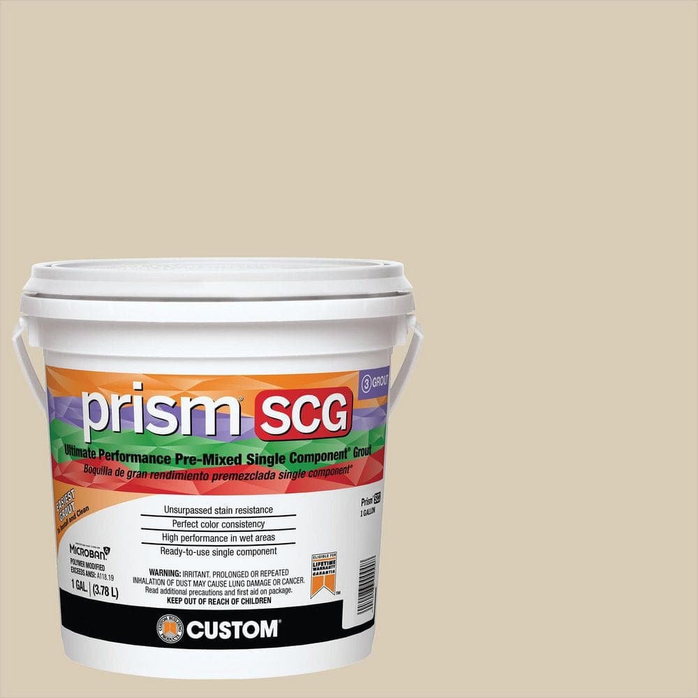 Custom Building Products Prism SCG #10 Antique White 1 Gal. Ultimate Performance Pre-Mixed Single Component Grout