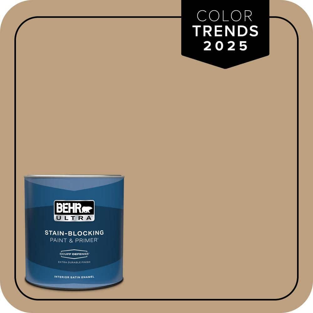 BEHR ULTRA 1 qt. #N270-4 Oxford Street Extra Durable Satin Enamel Interior Paint & Primer