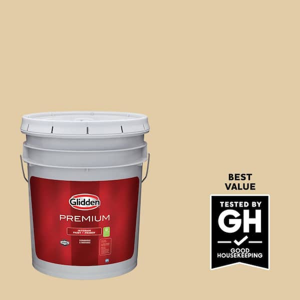 Glidden Premium 5 gal. PPG1093-3 Hearth Flat Interior Latex Paint (2)
