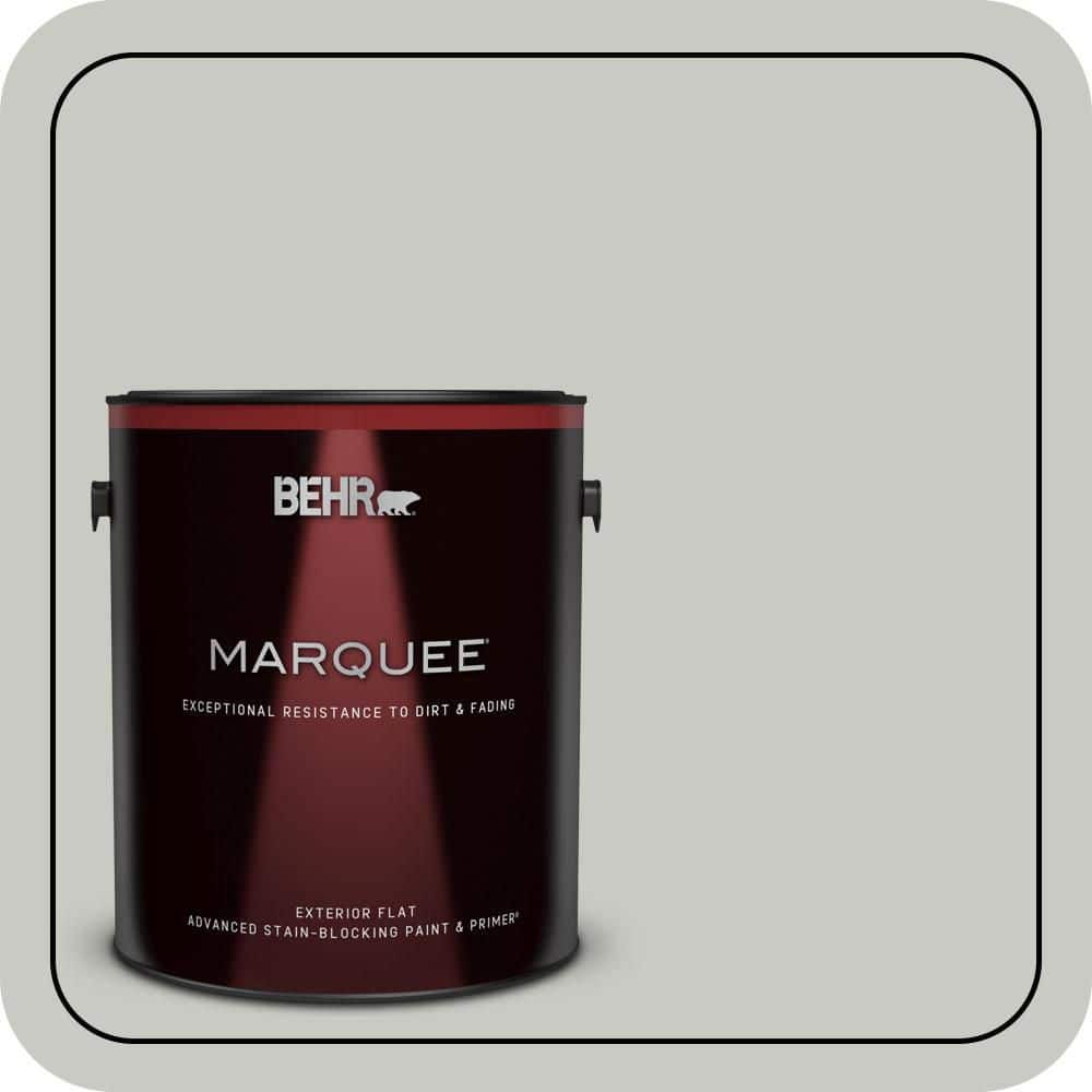 BEHR MARQUEE 1 gal. #N380-2 Heath Gray Flat Exterior Paint & Primer