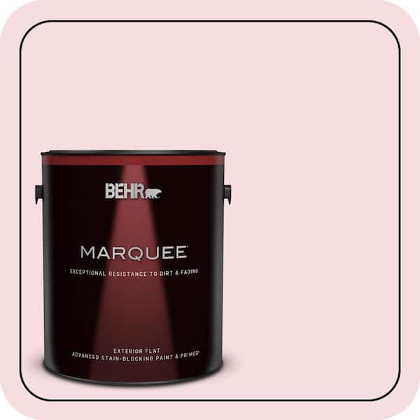 BEHR MARQUEE 1 gal. #P150-1 Blowing Kisses Flat Exterior Paint & Primer (2)