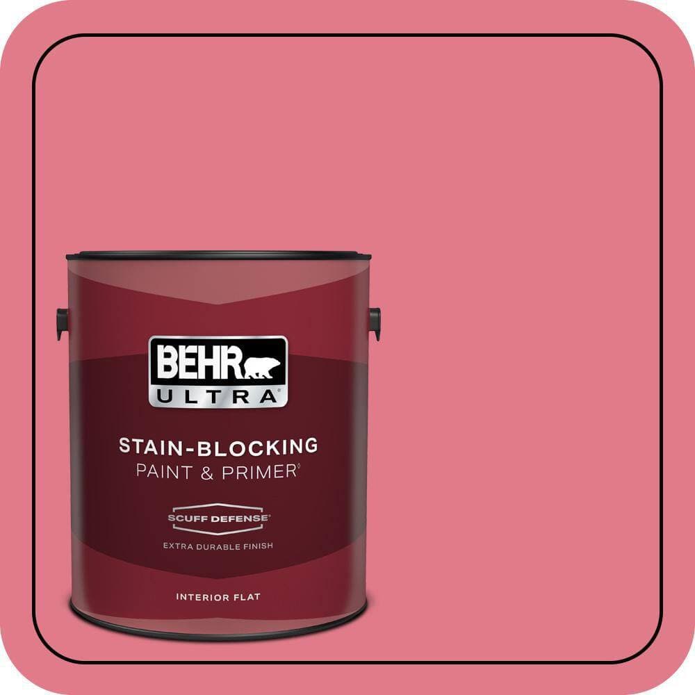 BEHR ULTRA 1 gal. #P150-4 Hot Gossip Extra Durable Flat Interior Paint & Primer (1)