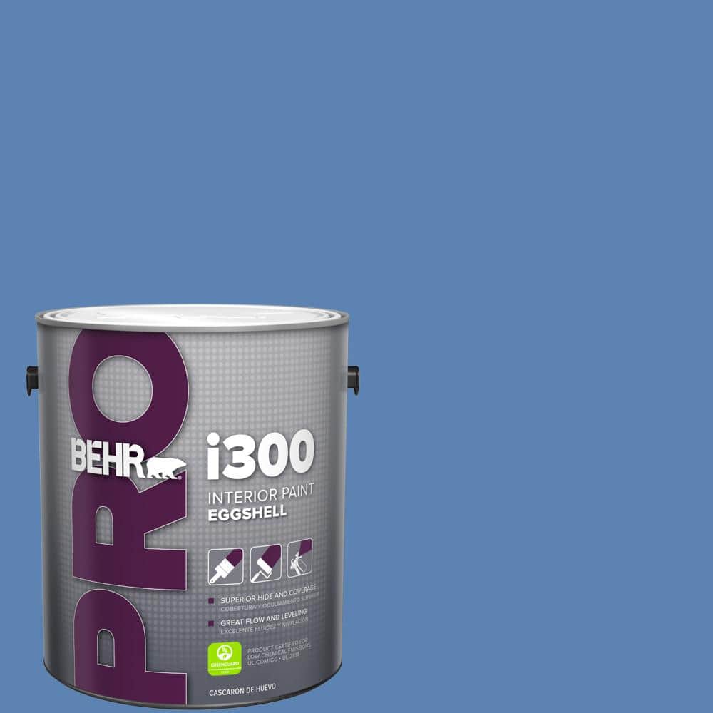 BEHR PRO 1 gal. #PPU15-06 Neon Blue Eggshell Interior Paint (1)
