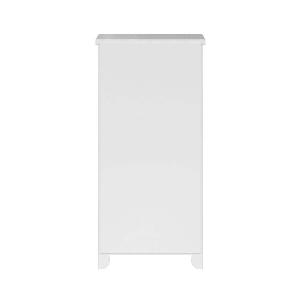 Teamson Home Dawson 15 in. W x 32 in. H x 13 in. D Freestanding Slim Floor Storage Cabinet, White (3)