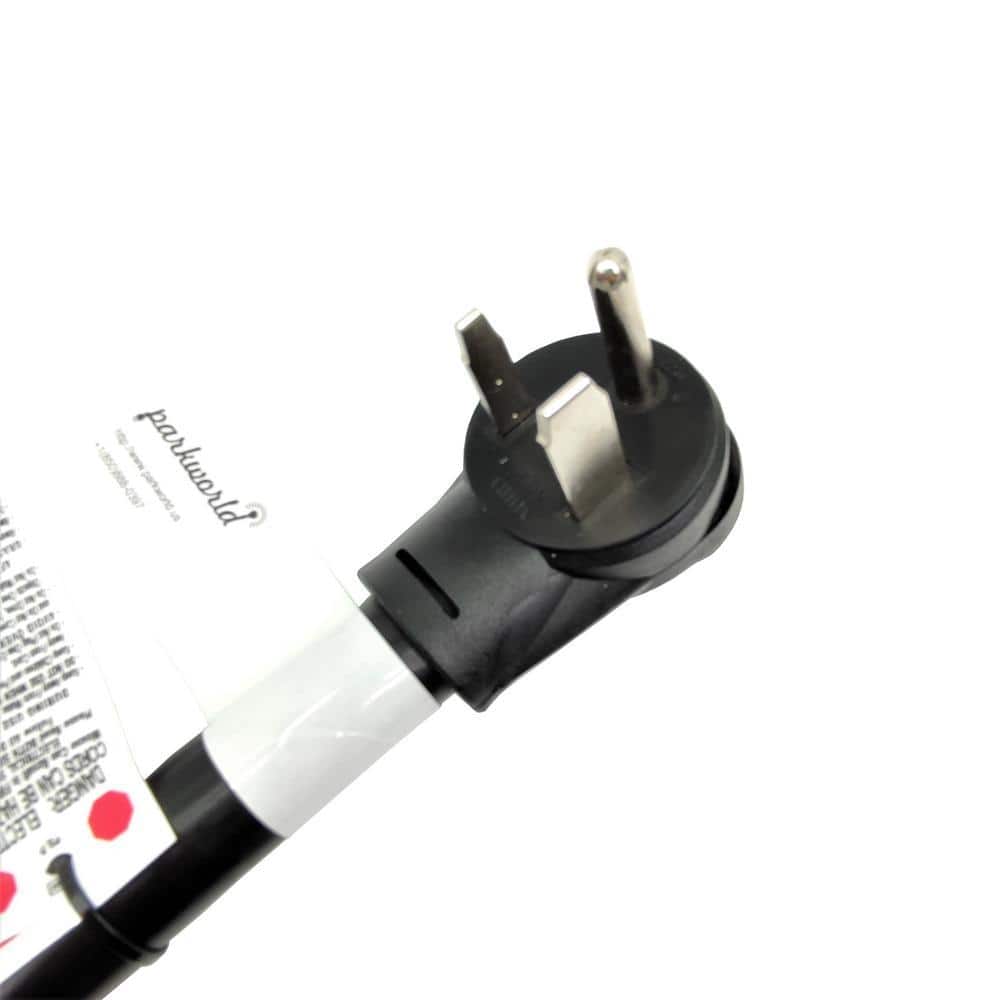 parkworld 6 ft. 6/3 6-Gauge 50 Amp 250-Volt NEMA 6-50 Power Cord for Welder/EV Charger (6-50P to 3-Wires), Black (2)