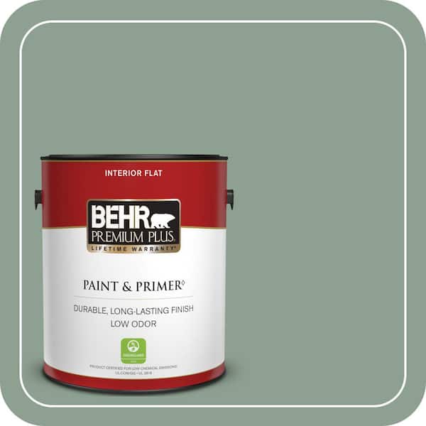 BEHR PREMIUM PLUS #ECC-52-3 Hillside View Flat Low Odor & Primer (4)