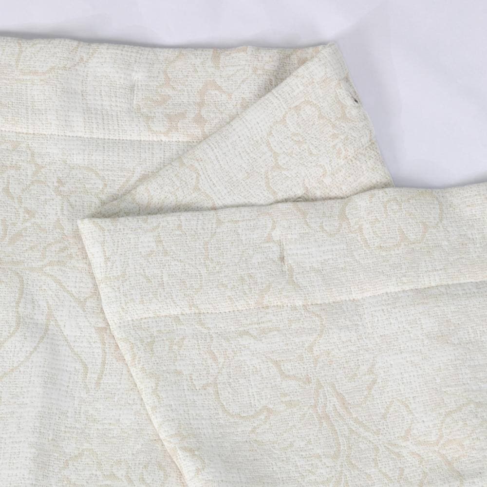Dainty Home Shelley Heavy Jacquard Floral Textured Soft Polyester Shower Curtain 72” x 72” (3)