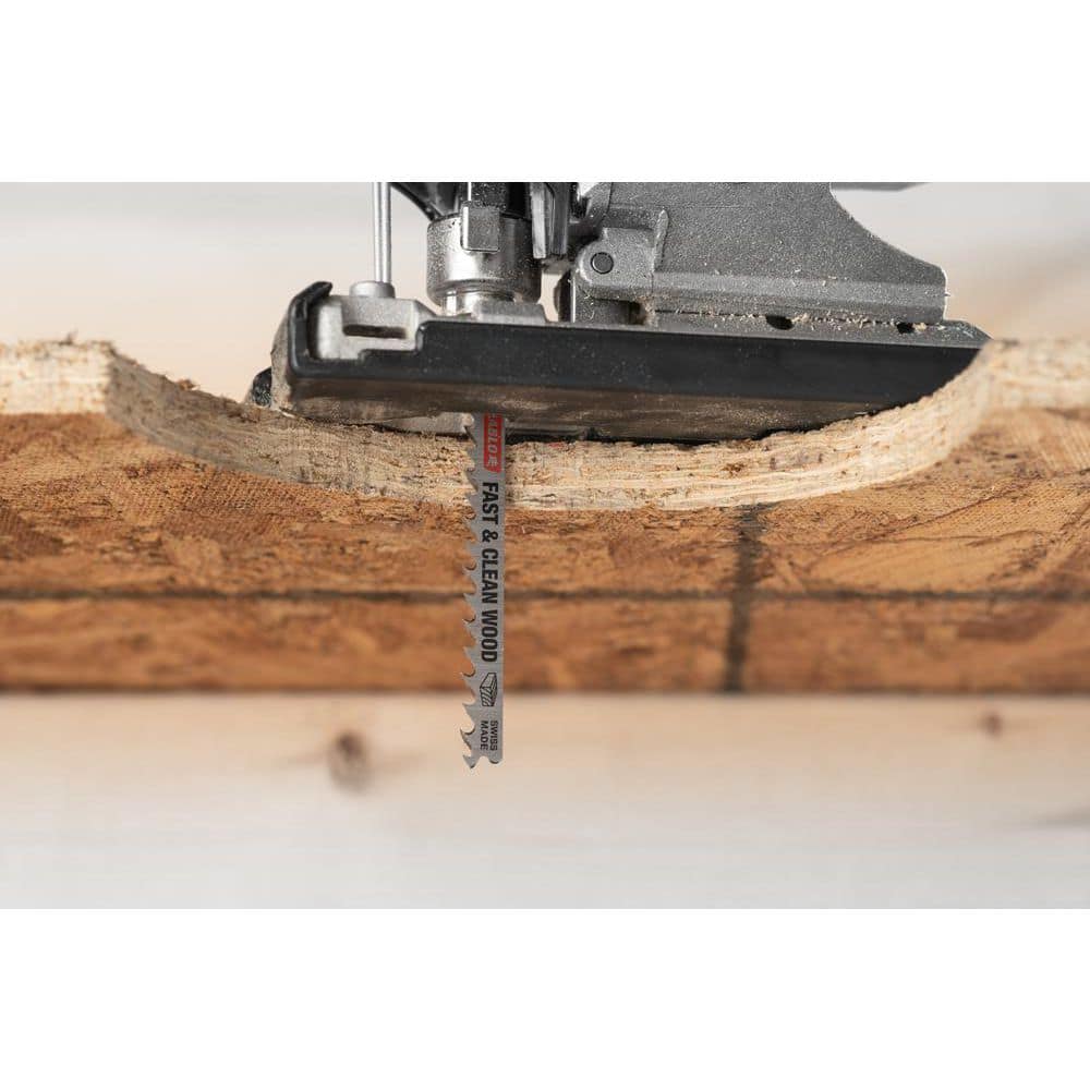 DIABLO 4 in. x 10 TPI Fine Finish Bi-Metal Jigsaw Blade (5-Pack) (4)
